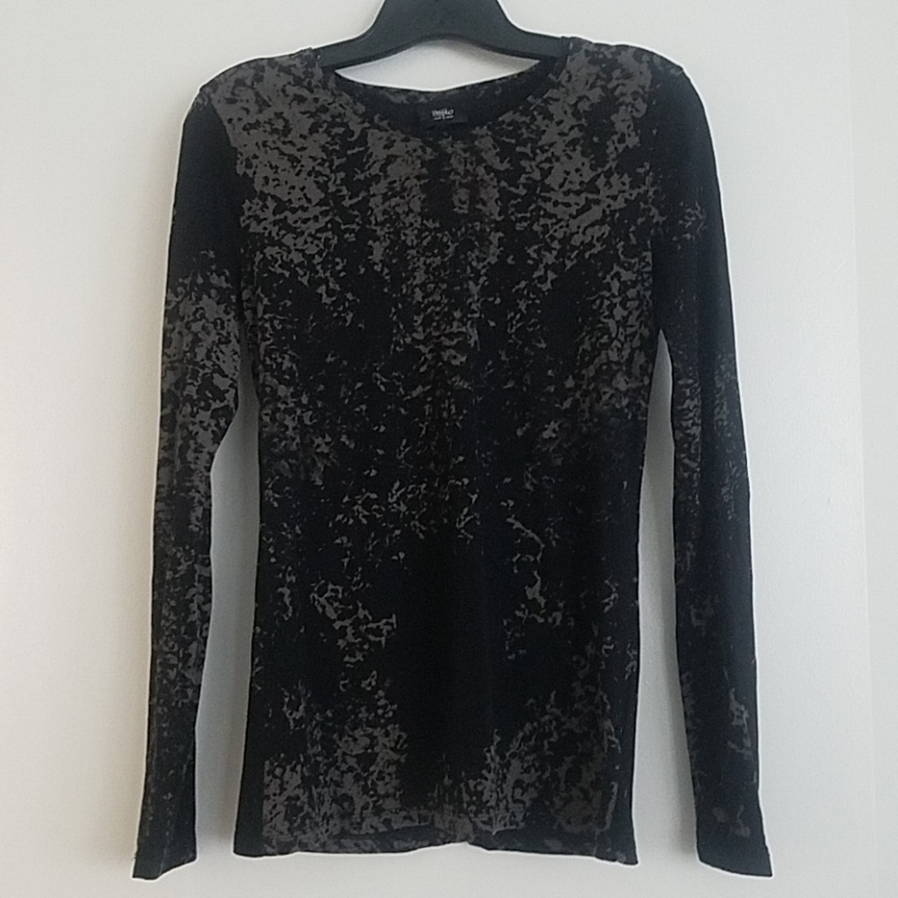 Black and Gray Longsleeve Top Size Medium